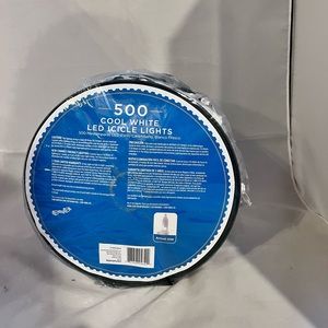 Walmart Holiday Icicle Lights 500ct led 51ft “Brand New” unopened